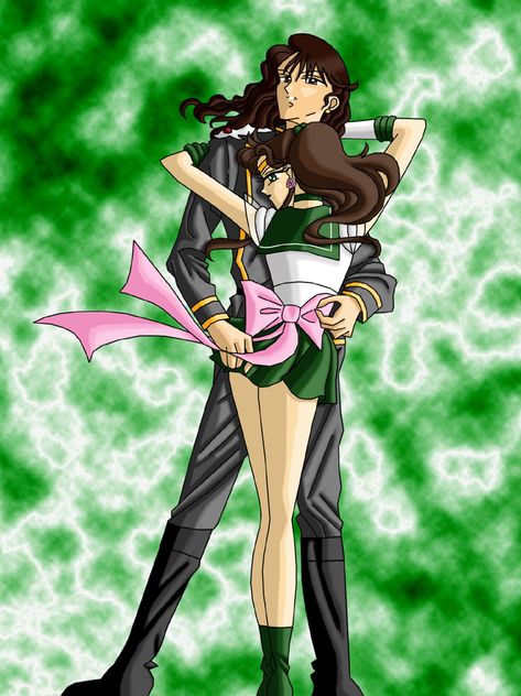 Aishiteru, shittenou.  I'll always be your kickass tall brunette who cooks you curry, who stands up for the downtrodden, and who loves the colour green. Sailor Jupiter Costume, Nephrite Sailor Moon, Ed And Winry, Ichigo Y Rukia, Sailor Senshi, Sailor Moon Fan Art, Sailor Mercury, Sailor Jupiter, Sailor Venus