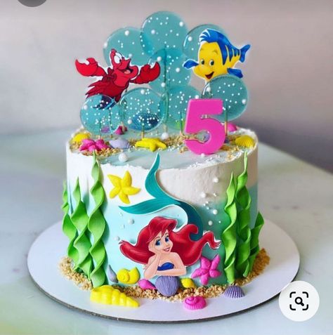 Ariel Cake Ideas, The Little Mermaid Birthday Cake, Ariel Mermaid Cake, Ariel The Little Mermaid Cake, Mermaid Cake Ideas, Ariel Birthday Cake, Little Mermaid Birthday Cake, Disney Princess Birthday Cakes, Jungle Theme Cakes