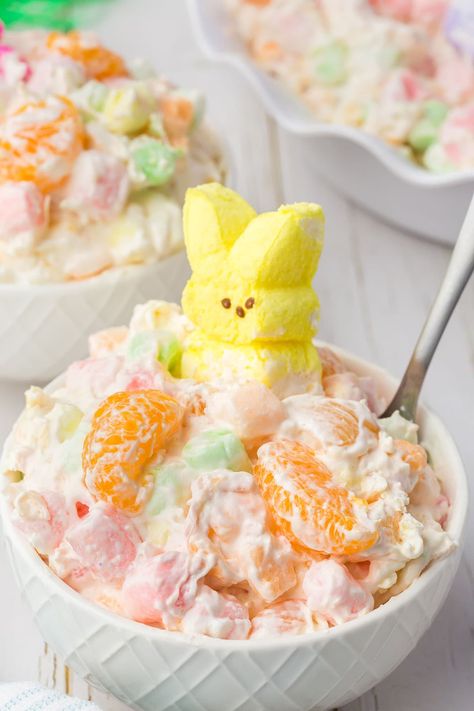 Fruit Fluff Dip, Easter Fruit Salad, Easter Salad, Easter Fruit, Homemade Whipped Cream Recipe, Easter Side Dishes, Princess Pinky Girl, Easy Easter Desserts, Pinky Girl