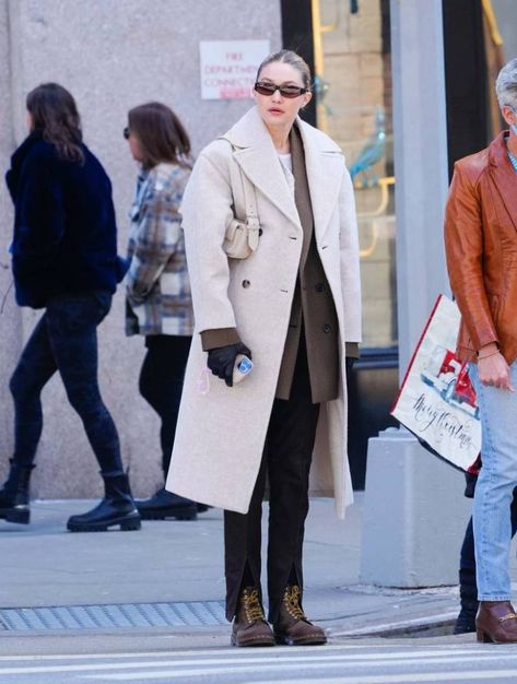 MANGO has finally restocked one of its most coveted spring coats of the season. So far a slew of celebs including Katie Holmes, Sienna Miller, model Gigi Hadid and Brit style icon Alexa Chung have been spotted in the new season essential. Double-breasted wool coat, £179.99 from Mango – buy here Predictably the Mango coat […] Mango Coat, Gigi Hadid Street Style, Mango Coats, Green Peacoat, Cream Coat, Cream Trousers, Mango Dress, Stylish Celebrities, Sienna Miller