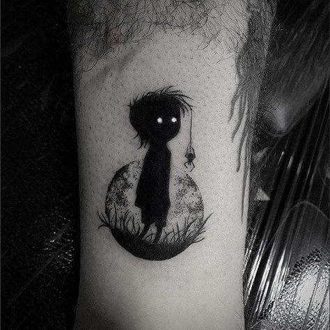 Black Tattoo Design, Dark Tattoos For Men, Lines Tattoo, Latest Tattoo Design, Black Art Tattoo, Scary Tattoos, Creepy Tattoos, Spooky Tattoos, Tatuaje A Color