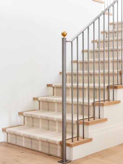 How our Team is Refreshing our Homes For Spring - Studio McGee Mcgee And Co Staircase, Turkish Stair Runner, Stairwell Runner, Studio Mcgee Paint Colors, Staircase Update, Stairs Runners, Barndo House, Studio Mcgee Home, The Mcgee Home