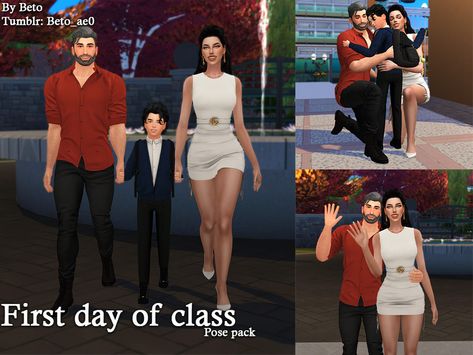 Sims 4 School, Sims 4 Poses, Dog Family Portraits, Ts4 Poses, 4 Family, Sims Stories, Barbeque Party, Sims 4 Family, 4 Poses