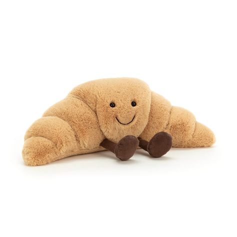 Jellycat Amuseable Croissant A2CR Small Soft Toys, Jellycat Stuffed Animals, Jelly Cat, Cute Plushies, Soft Teddy Bear, Lego Duplo, Cute Stuffed Animals, Cute Plush, Soft Toys