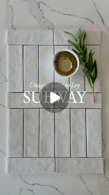 Tara Nelson on Instagram: "Unique Ways to Style Subway Tile 🤍

Subway tile doesn’t have to be basic! Subway tile is a favorite for many reasons but as an interior designer, I love it due to its numerous colors & sizes, and the million and one configurations I can design with it! This tile lay I have been loving lately - bordered stacks! Laying the top row vertical and second row horizontal adds visual interest and gives a modern twist to a timeless subway tile! Another way to do it is having a thick grout line going horizontally and thin grout lines vertically. Oh! The possibilities are endless.

Let me know what you think! Would you try this in your home??

Tile Seen Here: 
Cloé 2.5” x 8” Ceramic Tile in White
$12.44 / sq. ft. or $132.36 / carton(s) from @bedrosianstile

https://www.bedr Square Subway Tile Backsplash, Same Floor And Shower Tile Bathroom, White Matte Shower Tiles, Subway Tile Basketweave Pattern, Cream Vertical Tile, Different Ways To Lay Tile, Subway Tiles Vertical Stack, Subway And Square Tile Pattern, Subway Tile Floor Bathroom