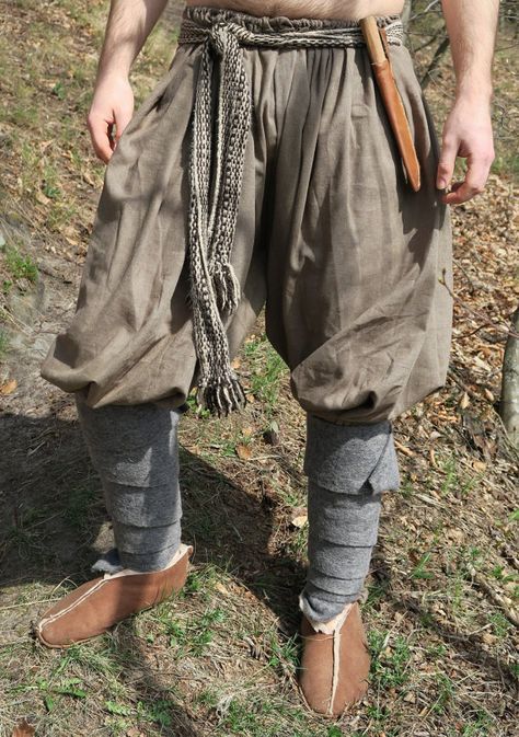 Viking Pants, Medieval Pants, Costume Viking, Viking Garb, Viking Dress, Medieval Clothes, Viking Costume, Butterfly Fashion, Viking Clothing