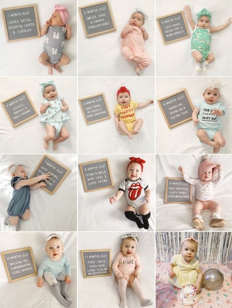 Milestone Newborn Pictures, Simple Milestone Picture Ideas, Cute Milestone Pictures, Infant Milestones By Month Pictures, One Month Old Pictures, Girl Milestone Ideas, One Month Old Photo Ideas, 1 Month Old Pictures, Milestone Monthly Picture Ideas