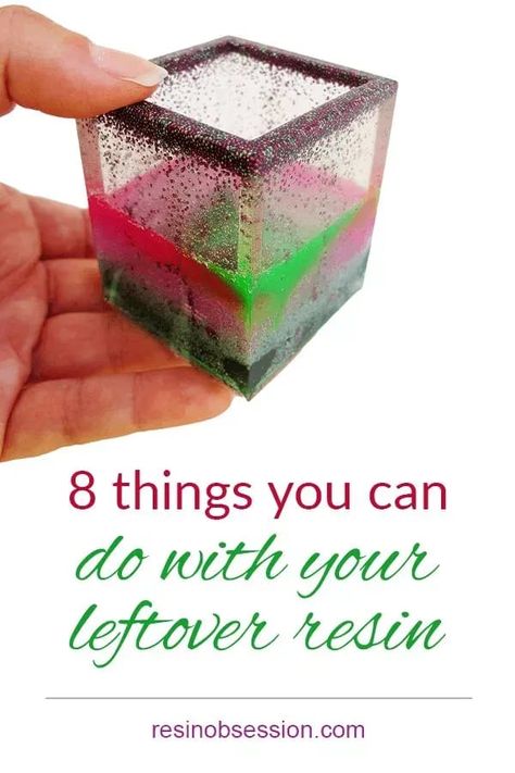 8 ideas for what to do with leftover resin. Have the list handy for the next time you need epoxy resin craft ideas. Diy Wood And Resin Projects, Epoxy Resin Projects With Rocks, Fun Resin Projects, Uv Resin Tips, Using Resin In Crafts, Resin Filler Ideas, Resin Popsocket Ideas, Small Resin Crafts, Small Resin Projects