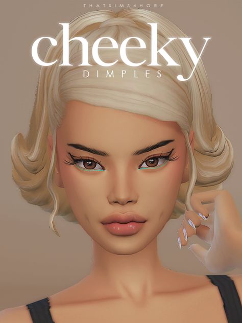 cheeky dimples | thatsims4hore Sims 4 Skills, Sims 4 Cheats, Sims 4 Piercings, Sims 4 Tattoos, Sims 4 Cc Eyes, Sims 4 Tsr, Sims 4 Black Hair, The Sims 4 Skin, Sims 4 Game Mods