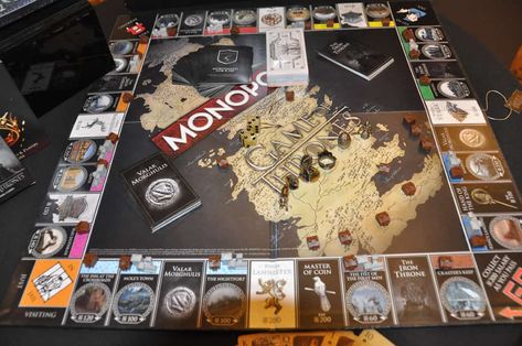 Game of Thrones Monopoly Game Of Thrones Merchandise, Monopoly Board Game, The Iron Throne, Monopoly Board, Monopoly Game, Hbo Game Of Thrones, Unique Gift Items, Iron Throne, Classic Board Games