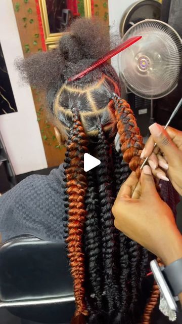 Blessed Creations on Instagram: "🙏🏾🙏🏾🇰🇳😍#butterflyknotlessbraids🦋 #knotless #braidedhairstyles #hairtutorial #hairinspo" Braids With Knots At The End, Butterfly Passion Braids, Knotless Butterfly Braids, Short Knotless Braids With Curly Ends, Unique Braid Styles, How To Do Butterfly, Knotless Braids With Curly Ends, Passion Braids, Permanent Curls