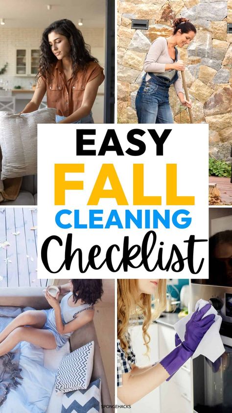 Easy Room-By-Room Fall Cleaning (+ Free Checklist) - Sponge Hacks Home Cinema Room Ideas, Small Home Bar Ideas, Small Home Office Layout, Fall Cleaning Checklist, Small Bars For Home, Small House Exteriors, Fall Or Autumn, Home Office Layout, Fall Cleaning