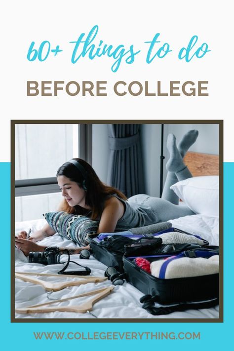 College Checklist Freshman, Things To Do Before College, Before College, Freshman Year Of College, College Checklist, Grand Canyon University, College Admission Essay, College Supplies, Going To College