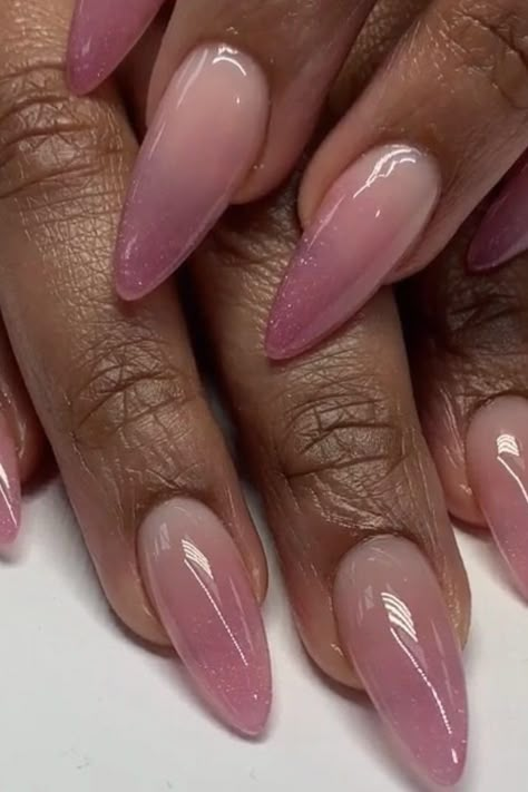 Ombre Dusty Pink Rose Nails Subtle Nail Extensions, Dusty Pink Ombre Nails, Mauve Ombre Nails Acrylic, Mauve And White Nails, Pink Detail Nails, Dusty Rose Ombre Nails, Dust Rose Nails, Rose Gold Ombré Nails, Dusky Rose Nails