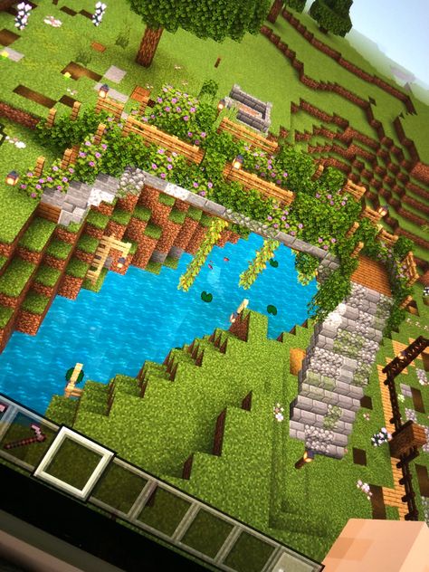 Builds To Add To Your Minecraft World, Minecraft Oasis, Minecraft Mansion, Minecraft Structures, Minecraft House Plans, Minecraft Farm, Bangunan Minecraft, Minecraft Cottage, Minecraft House Tutorials