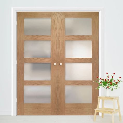 Office Doors For Home, Double Office, Kitchen Patio Doors, Doors For Home, Office Doors, Bar None, Walnut Doors, Internal Door, Kitchen Patio