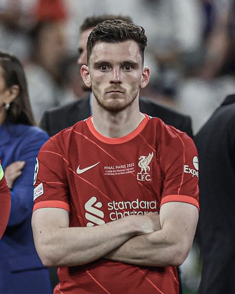 Andy Robertson has been through it recently 💔 Robertson Liverpool, Andrew Robertson, Andy Robertson, Ucl Final, Girly Movies, Lost World, You'll Never Walk Alone, Final Days, Football Boys