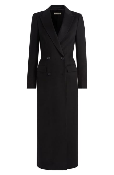 Long Blazer Outfit, Long Black Wool Coat, Wool Coat Outfit, Long Blazer Coat, Long Black Blazer, Rare Clothing, Simple Outfit Ideas, Oversized Clothing, Long Black Coat