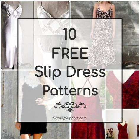 Vintage Slip Pattern, Free Vintage Patterns Sewing, Free Pattern Slip Dress, Slip Dress Patterns Free, Vintage Slip Dress Pattern, Free Slip Dress Sewing Pattern, Cocktail Dress Patterns Free, Bodycon Dress Pattern Free, Free Summer Dress Patterns For Women