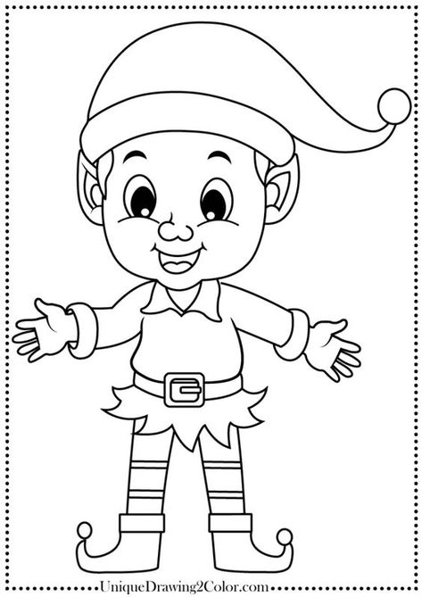 Elf Coloring Pages - Free Printable Elf Pictures Free Printables, Elf Template Free Printable, Elf On The Shelf Coloring Pages, Elf Cutouts Free Printable, Elf Coloring Pages Free Printable, Christmas Coloring Sheets Free Printable, Elf Printables Free, Elf Template, Elves Coloring Pages