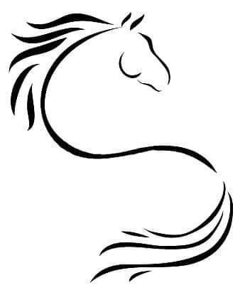 Line Horse Tattoo, Horse Outline Tattoo, Simple Horse Tattoo, Tattoo Horse, Horse Tattoos, Horse Outline, Horse Stencil, Horse Logo Design, Horse Tattoo Design