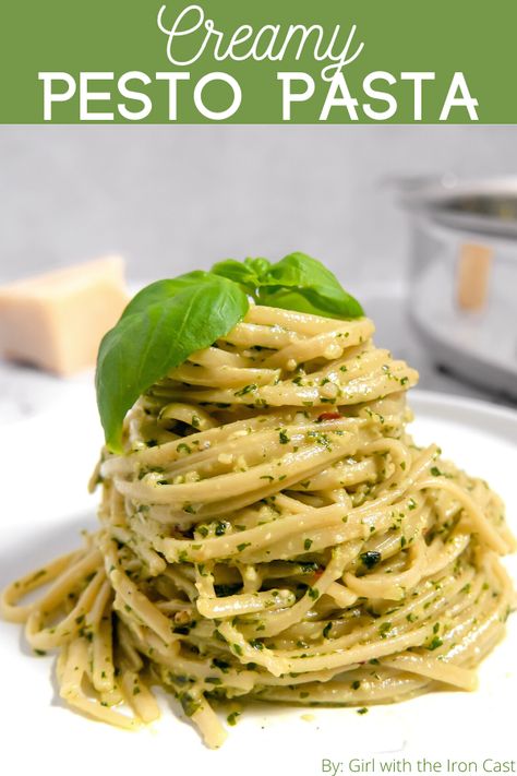 Pesto Pasta Sauce, Lemon Pesto Pasta, Pesto Sauce For Pasta, Creamy Pesto Pasta, Creamy Pesto Sauce, Pasta Al Pesto, Pesto Pasta Recipes, Growing Basil, Creamy Pesto