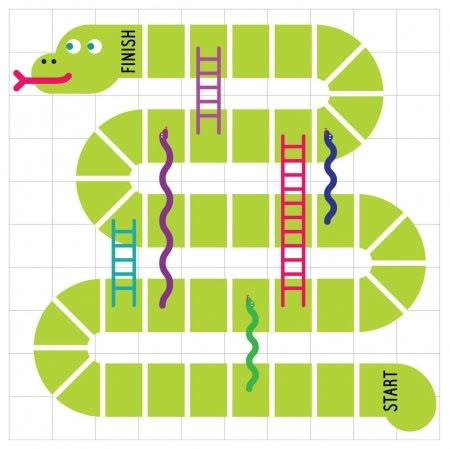 Snakes And Ladders Template, Snakes And Ladders Printable, Snake And Ladder Game, Snake And Ladder, Ladder Game, Ladders Game, Board Game Template, Diy With Kids, Snake Game