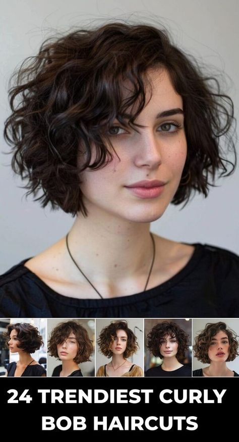 Transform your look with these 24 curly bob haircuts. Each cut is crafted to enhance your curls, offering a stylish and practical hairstyle perfect for any occasion. Long Curly Bob With Bangs, Short Curly Bangs Hairstyles, Pixie For Black Women, Shoulder Length Curly Bob, Chin Length Curly Hair, Layered Curly Bob, Short Curly Hair With Layers, Fine Curly Hair Cuts, Bob 2023