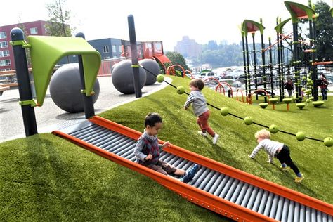 Playgrounds Architecture, Cool Playgrounds, Terrace Park, Daycare Design, Kids Indoor Playground, Diy Playground, Play Ground, Children Park, School Playground