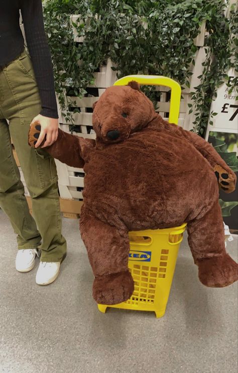 Ikea Djungelskog, Djungelskog Bear, Love Bear, Cute Stuffed Animals, Big Bear, Build A Bear, Cute Plush, Plush Animals, Brown Bear