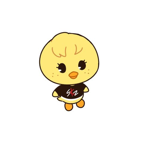 Felix Chicken Skz Drawing, Felix Skzoo Drawing, Skzoo Bbokari Wallpaper, Skzoo Coloring Pages, Bbokari Fan Art, Bbokari Drawing, Felix Drawing, Skzoo Bbokari, Chicken Wallpaper