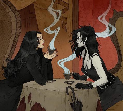 Abigail Larson, Lesbian Art, Arte Obscura, Witch Art, Fete Anime, Wow Art, Arte Fantasy, Love Drawings, Foto Inspiration