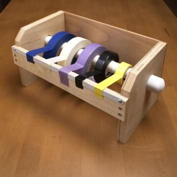 Tape Dispenser Diy, Diy Dispenser, Shed Living, Clever Storage Ideas, Storage Shed Organization, Tape Storage, Shed Organization, Garage Organization Diy, Garage Tool Storage