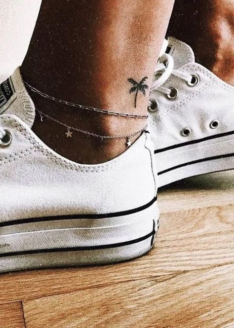 50 Best Small Travel Tattoos Ideas That Will Inspire Inner Wanderers | Aesthetic Travel Tattoos Idea #tattoo #tattooideasformomswithkids #tattooideas #tattooinspiration #tattoominimalist . Go for more info 👉 https://www.theworldaccordingtome.org/body-art/?-tattooinspiration Beach Inspired Tattoos, Small Beach Tattoos, Beach Tattoos, 42 Tattoo, Tiny Wrist Tattoos, Palm Tree Tattoo, Petite Tattoos, Beach Tattoo, Gorgeous Tattoos