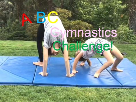 ABC Gymnastics Challenge! Go subscribe to my YouTube channel at GraceGallo! Abc Gymnastics Challenge, Gymnastics Challenge, Subscribe To My Youtube Channel, My Youtube Channel, Gymnastics, Youtube Channel, Abc