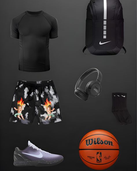 Outfit ideas 4 hoopers🏀. Link in bio🔗✅. #basketball #outfit #clothing #foryou #athletes #nba #hiphop Hoops Outfits, Hooper Outfit, Hooper Fits, Athlete Fits, Basketball Fits, Basketball Outfits, Ball Outfits, Basketball Outfit, Sport Clothes