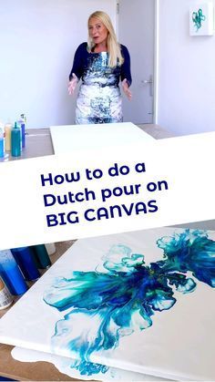 Canvas Pour Painting, Pour Painting Ideas, Pour Painting Techniques, Acrylic Painting Diy, Acrylic Pouring Techniques, Dutch Pour, Flow Painting, Acrylic Pouring Art, Fluid Acrylic Painting