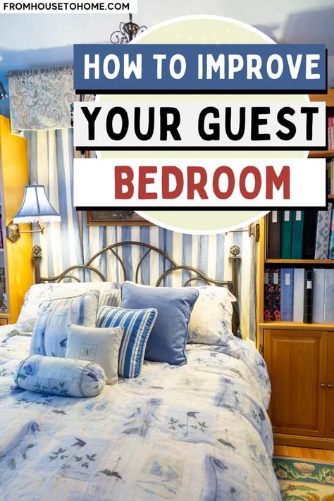 How To Improve Your Guest Bedroom So It Feels Like A 5-Star Hotel | Home Decor Ideas Fun Guest Bedroom, How To Make Guest Room Cozy, Easy Guest Room Decor Budget, Guest Rooms, How To Make A Guest Room Welcoming, Guest Room Welcome, Guest Bedroom Welcome, Bedroom Decorating Tips, Interior Decorating Living Room