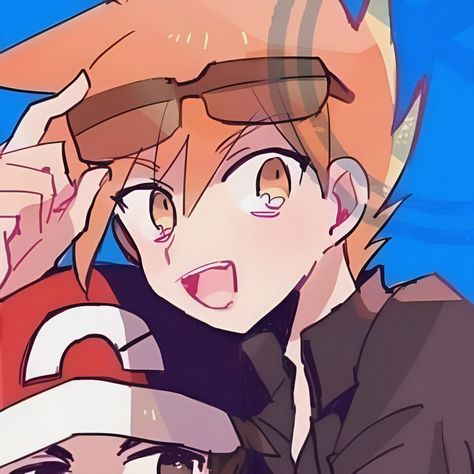 Red And Blue Matching Pfp, Pokemon Pfp, Pokemon Trainer Red, Gary Oak, Pokémon Characters, Pokemon Red Blue, Pokemon Blue, Ash Pokemon, Red Y