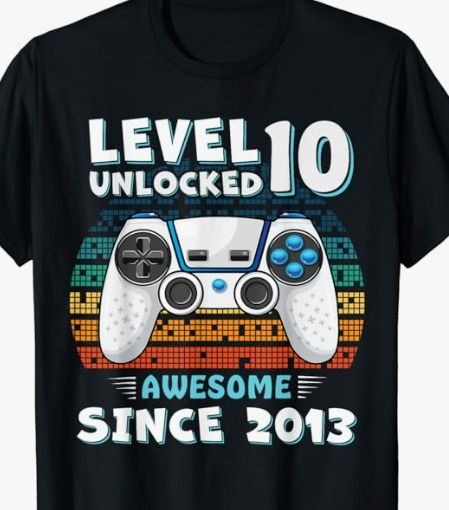 Funny Gamer, Video Gamer, Year Old, Birthday Gift, T Shirts, Birthday, Funny, T Shirt