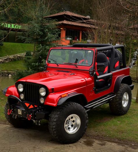 Jeep Ika, Cj7 Jeep, Cj Jeep, Badass Jeep, Red Jeep, Jeep Brand, Jeep Ideas, Vintage Jeep, Jeep Yj