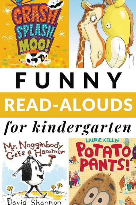 Funny Kindergarten Read Alouds for Circle Time Prek Read Alouds, Kindergarten Read Alouds, Read Alouds For Kindergarten, Books Kindergarten, Books For Kindergarten, Toddler Speech, Book Tasting, Kid Books, Circle Time Activities