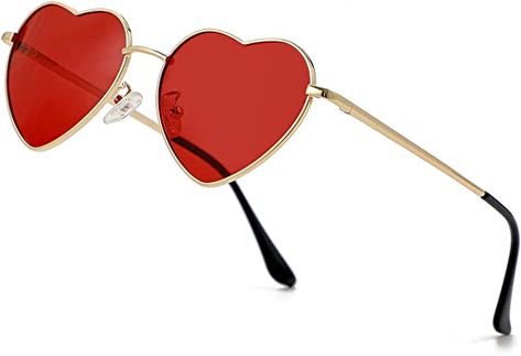 Heart Sunglasses for Women Fashion Heart Shaped Glasses, Heart Glasses, Shaped Sunglasses, Pink Mirror, Heart Shaped Sunglasses, Halloween Costumes College, Heart Sunglasses, Color Lenses, Sunglasses For Women