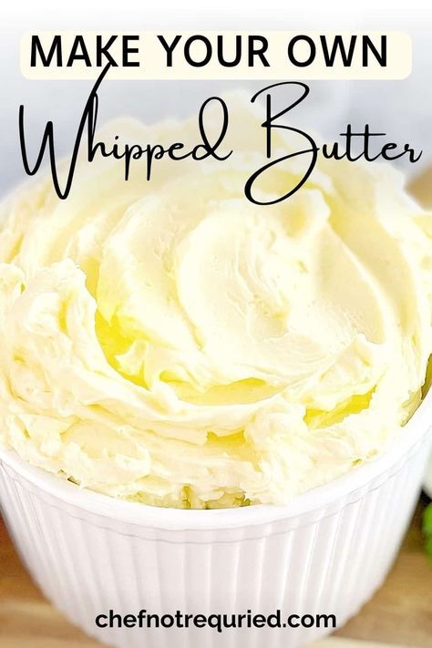 Fresh Cheese Recipe, Flavored Butter Recipes, Butter Recipes Homemade, Butter At Home, 2 Ingredient Recipes, Warm Desserts, Making Butter, Whipped Butter, Sweet Butter