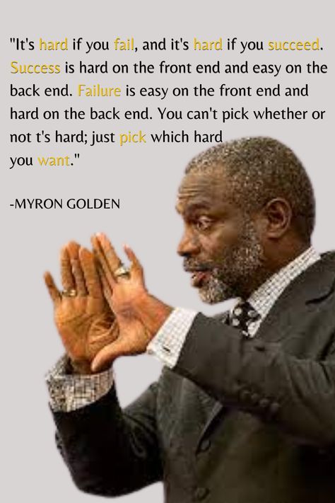 Myron Golden Quotes, Myron Golden, Powerful Videos, Boss Moves, Golden Quotes, Winning Mindset, Exponential Growth, Motivational Picture Quotes, Finding God