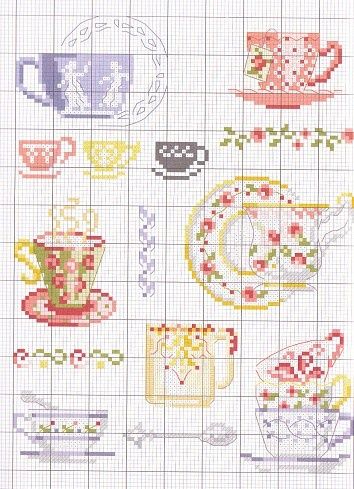 Stitch Kitchen, Cross Stitch Kitchen, Cross Stitch Love, Cross Stitch Patterns Flowers, Mini Cross Stitch, Vintage Cross Stitches, Cross Stitch Samplers, Crochet Cross, Free Cross Stitch