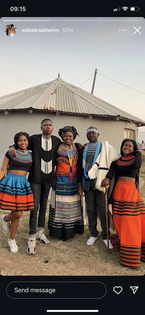 Xhosa Traditional Wear Woman, Xhosa Skirt, Lobola Outfits, Xhosa Traditional Dresses, Zulu Traditional Attire, Xhosa Traditional Attire, Xhosa Attire, South African Traditional Dresses, Traditional Skirts