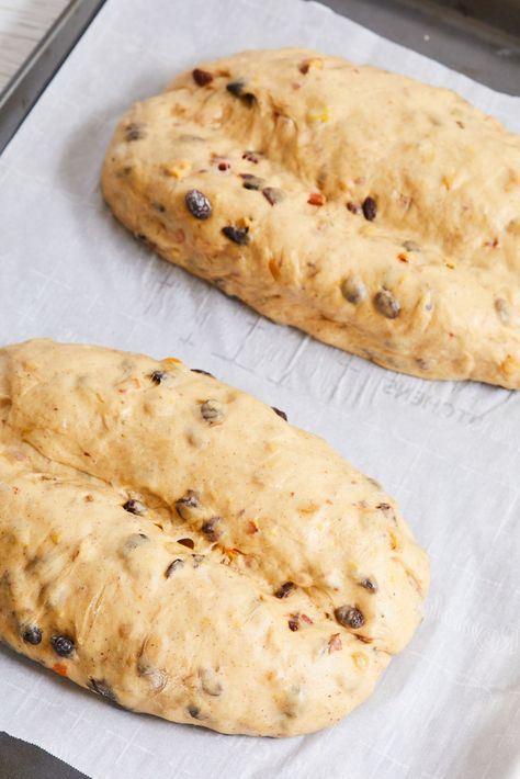 My Stollen recipe is worth the extra effort. German Christmas Stollen Recipe, German Christmas Bread, Christmas Stollen Recipe, Fancy Bread, Candied Orange Peels, German Stollen, Christmas Bread Recipes, Gemma Stafford, Stollen Recipe