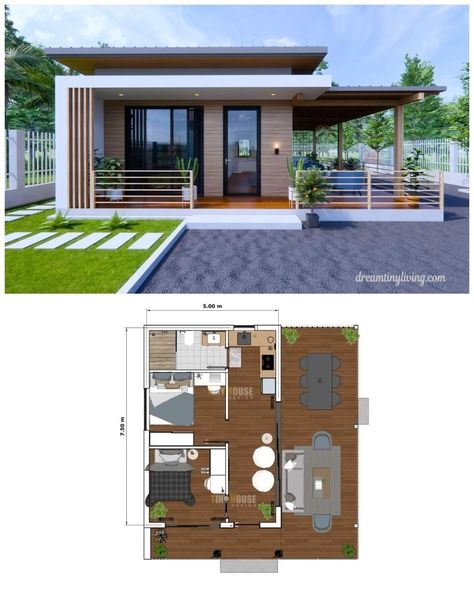 Small Modern Minimalist House, 2 Bhk House Design, House Flat Roof, Modern Minimalist House Plan, Minimalist House Plan, Shop And House Combo Plans, 40x60 Pole Barn House Plans, Barnodium Homes, Cubicle Inspiration