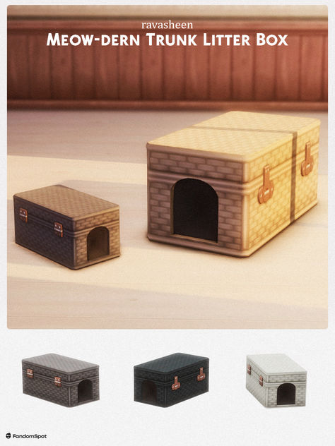 Sims 4 Cat Litter Box Cc, Sims 4 Build Interior, Sims 4 Litter Box Cc, Sims 4 Cat Furniture Cc, Sims 4 Pet Cc, Sims Halloween, Furniture Cc, Sims 4 Challenges, Cc Folder